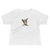 Original sheepgoataroo illustration on a blue, short sleeve baby tee
