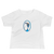 Original quail illustration on a white, short sleeve baby tee