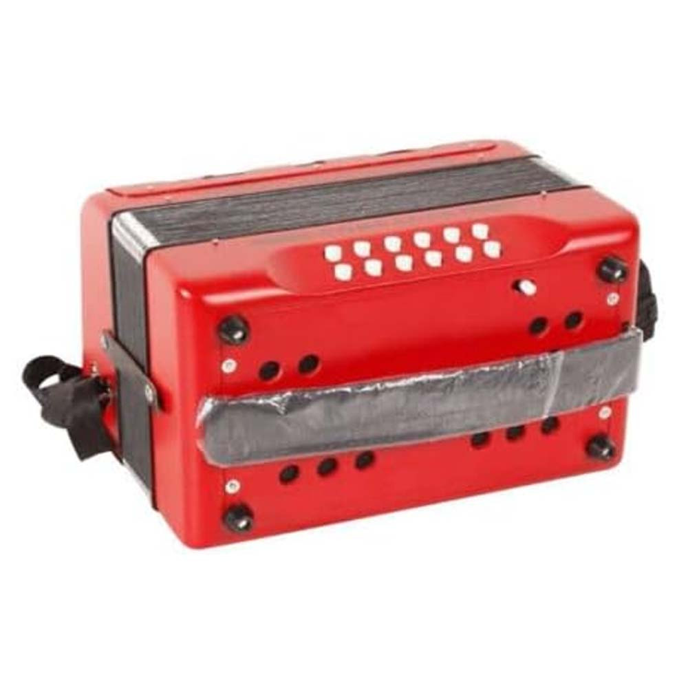 Hohner Compadre GCF Accordion with 62 Diatonic - Red - Zorro Sounds