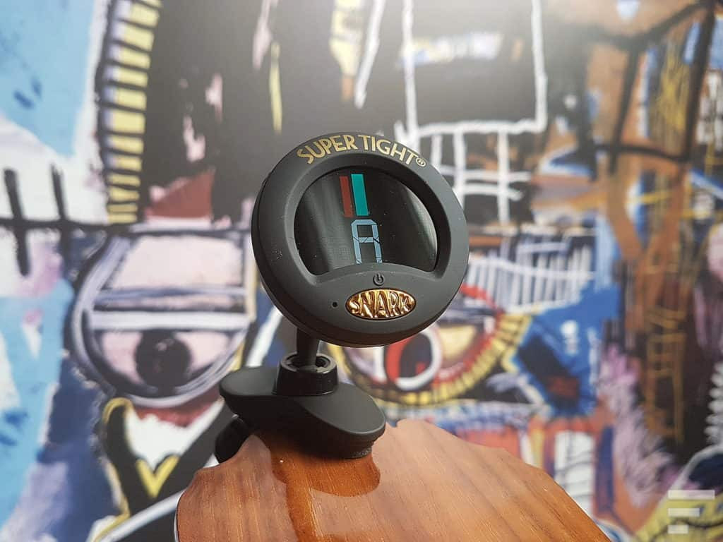Snark St-8 Super Tight Clip On Tuner Headstock Instrument Tuner With High Definition Screen Rotating Display Flat Tuning Transposition Functions And Pitch Calibration
