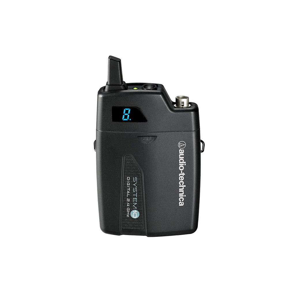 Audio-Technica ATW-1101/L System 10 Digital Wireless Lavalier System with Lavalier Mic, Transmitter and Receiver