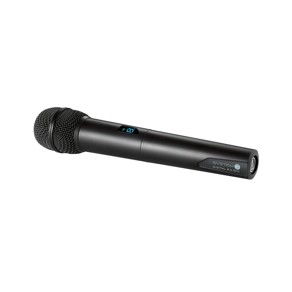 Audio Technica ATW-1102 System 10 Digital Wireless System Handheld System With Handheld Microphone Transmitter And Receiver
