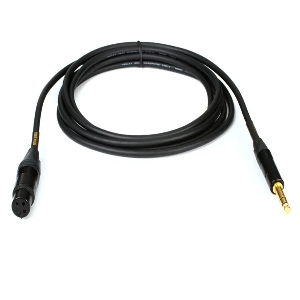 Mogami Gold Trs-Xlrf-10 Balanced Audio Adapter Cable With Xlr-Female To 1/4" Trs Male Plug Gold Contacts And Straight Connectors - 10 Feet With Lifetime Warranty