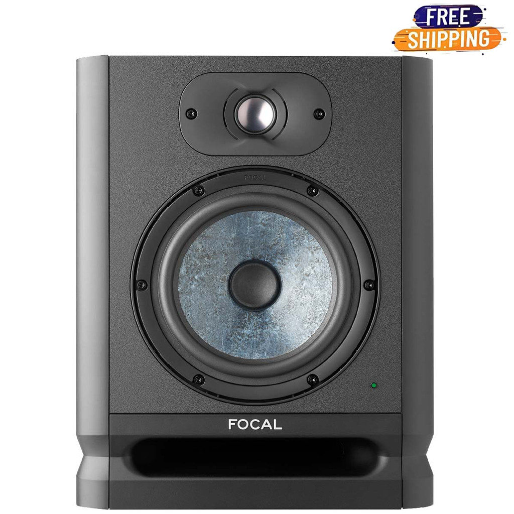 Focal Alpha 65 Evo 6.5 Inch Powered Studio Monitor 80W Powered 2-Way Studio Reference Monitors Black