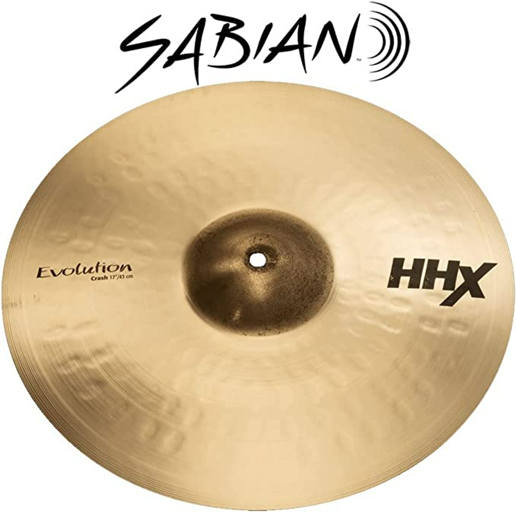 Sabian 11706Xeb 17 Inch Hhx Evolution Crash Cymbal With Modern Dark Sound