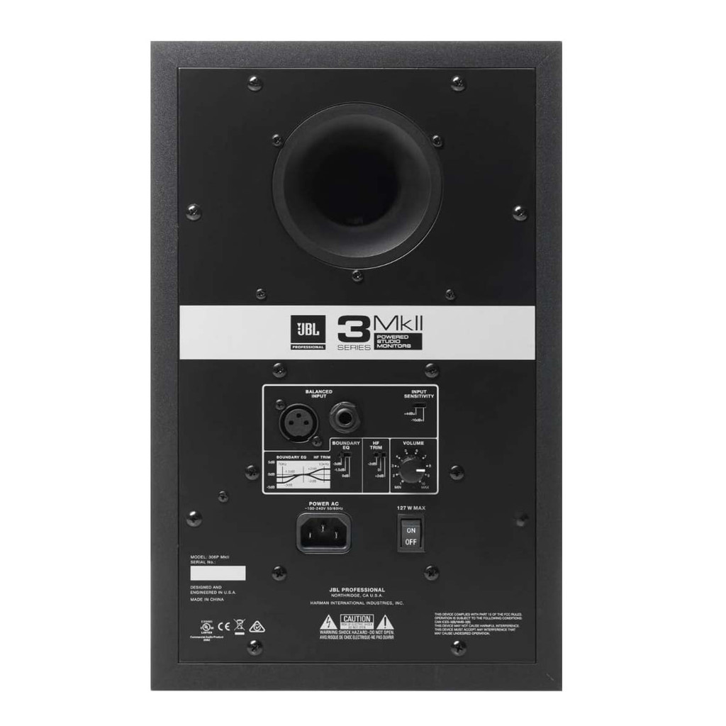 JBL Professional 306P MKII Next-Generation 6-Inch Two Way Powered Studio Monitor