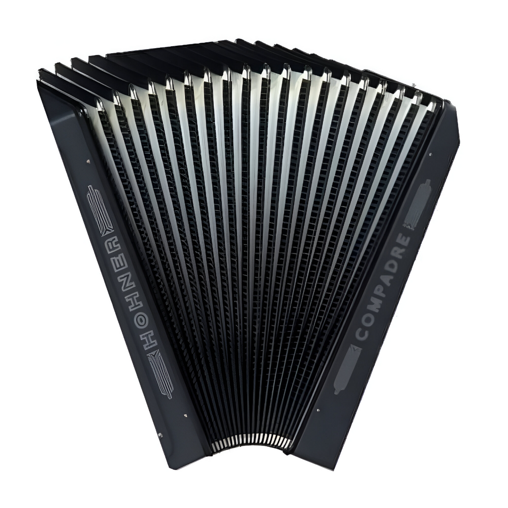 Hohner COEB Compadre 3-Row Diatonic Buttoned Accordion in the Key of E in Black