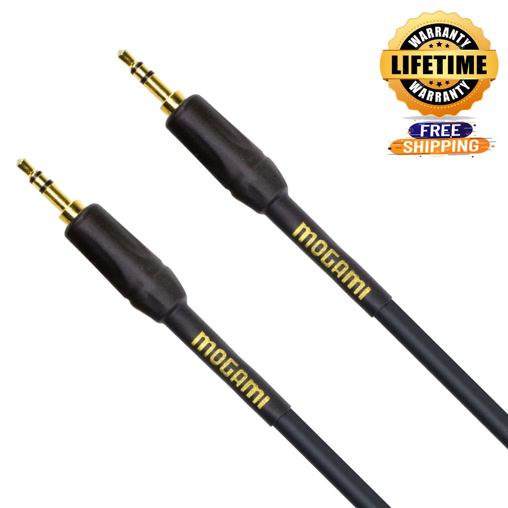 Mogami Gold 3.5-3.5-15 Stereo Audio Patch Cable 3.5Mm Trs Male Plugs Gold Contacts Straight Connectors 15 Feet With Lifetime Warranty