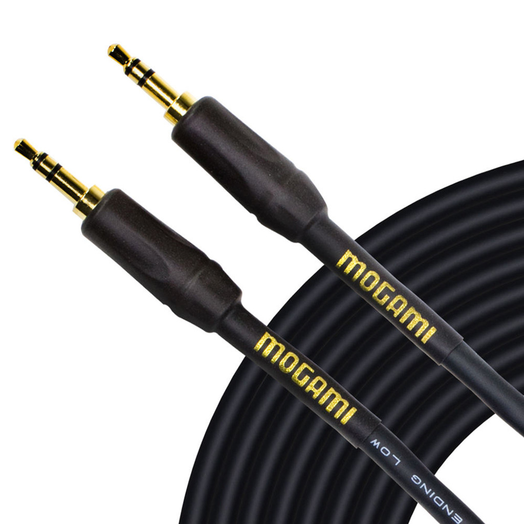 Mogami Gold 3.5-3.5-20 Stereo Audio Patch Cable 3.5Mm Trs Male Plugs Gold Contacts Straight Connectors 20 Feet With Lifetime Warranty