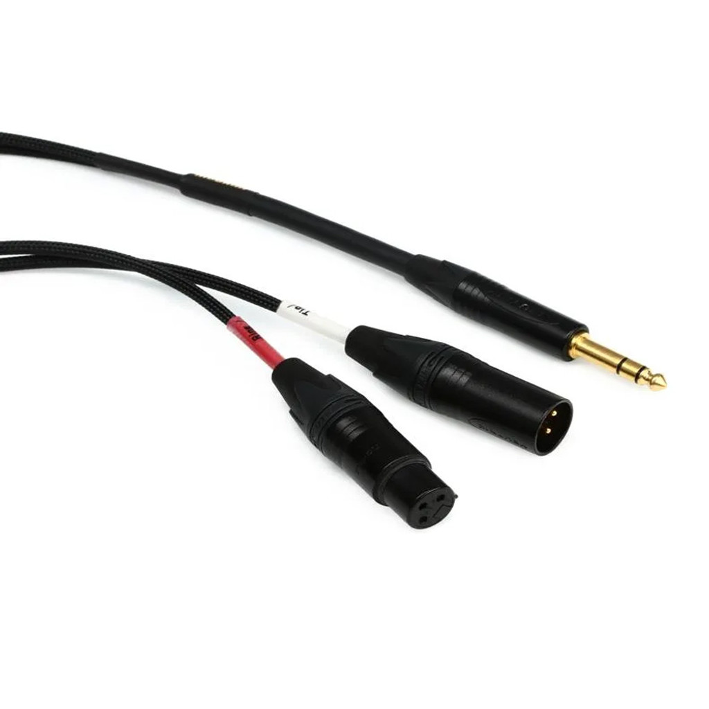 Mogami Gold Insert Xlr-02 Insert Cable 1/4" Straight Trs Male Plug To Straight Xlr-Male And Xlr-Female Send Receive Connectors Gold Plated - 2 Feet With Lifetime Warranty