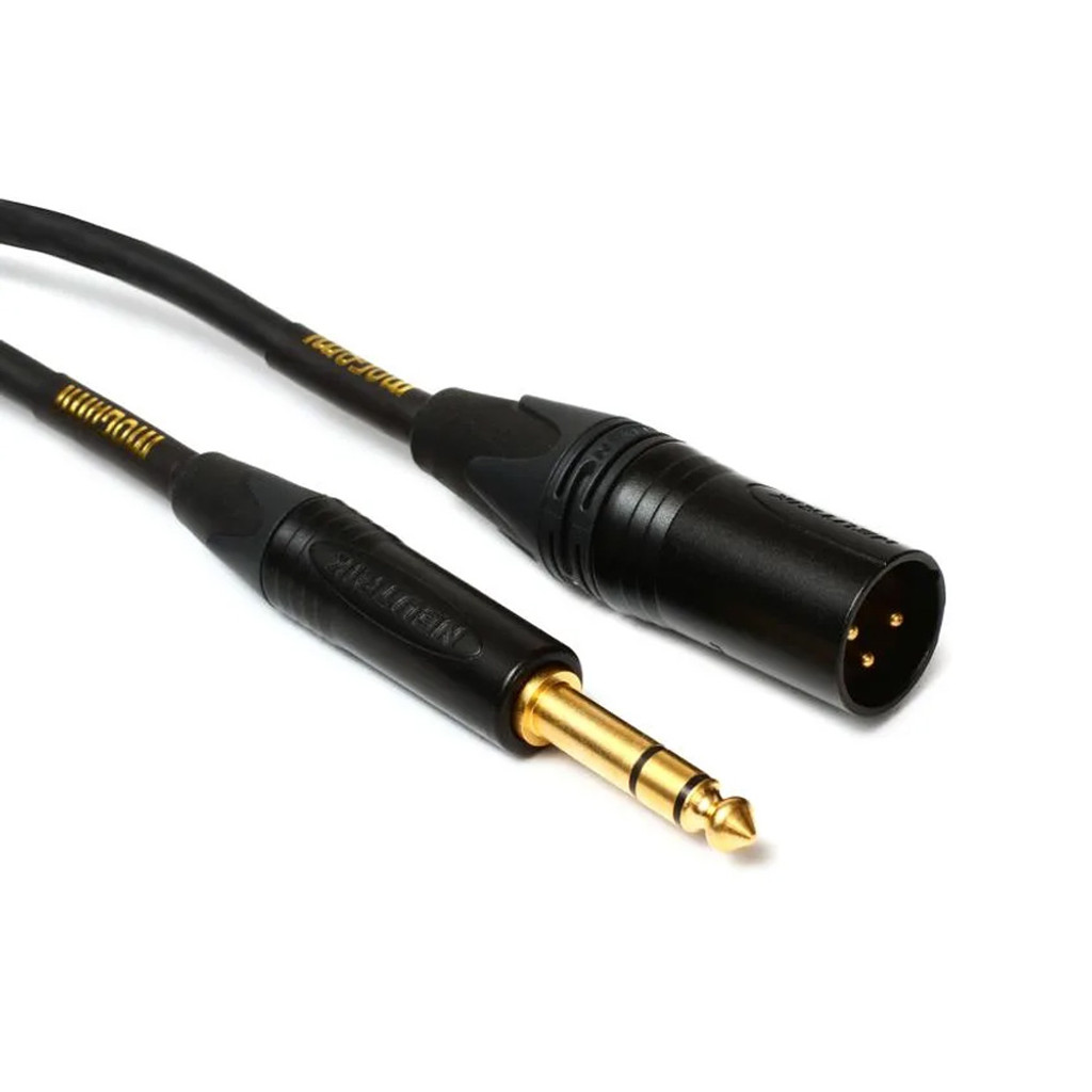 Mogami Gold Trs-Xlrm-20 Balanced Audio Adapter Cable 1/4" Trs Male Plug To Xlr-Male Gold Contacts Straight Connectors - 20 Feet With Lifetime Warranty