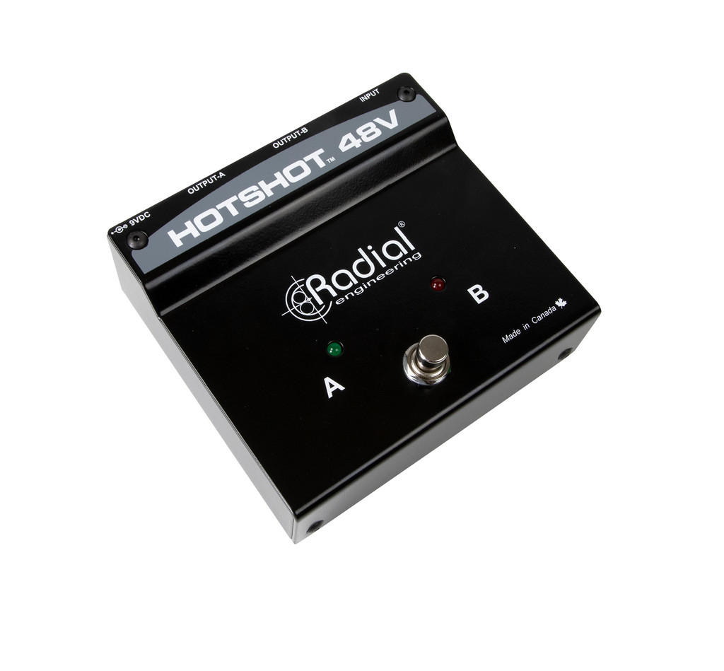 Radial Hotshot 48 Condenser Microphone Switcher 48V With Relay-Based Silent Switching