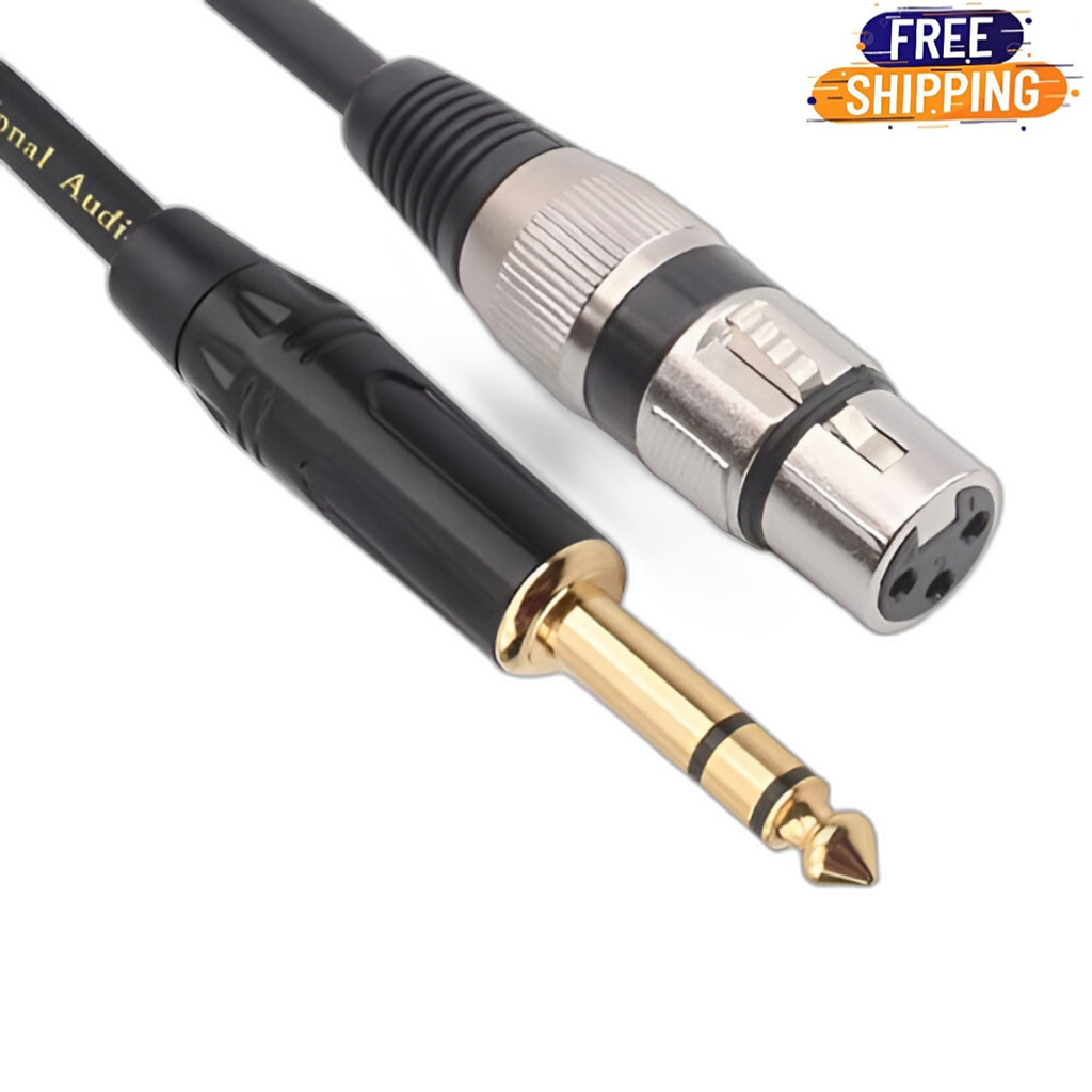 Senor Cable Xlr Female To 1/4 Inch (6.35Mm) Trs Jack Lead Balanced Signal Interconnect Cable Xlr To Quarter Inch Patch Cable - 3.3 Feet