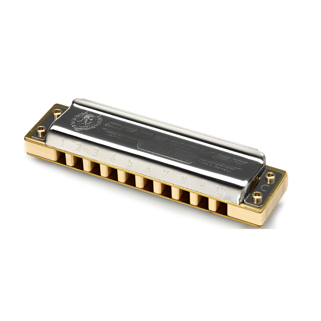 Hohner Marine Band Crossover Harmonica Key of A with Triple Coated Laminated Bamboo Comb