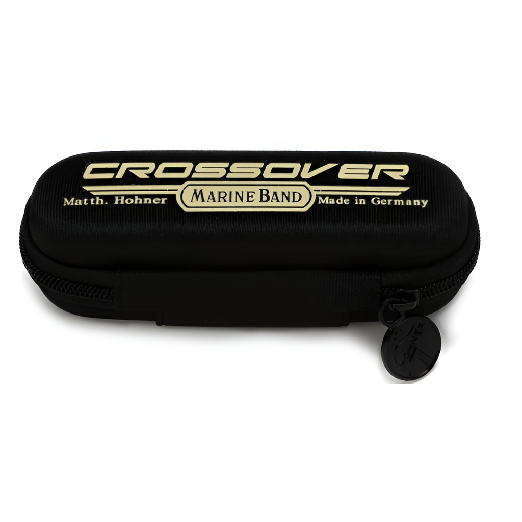 Hohner Marine Band Crossover Harmonica Key of A with Triple Coated Laminated Bamboo Comb