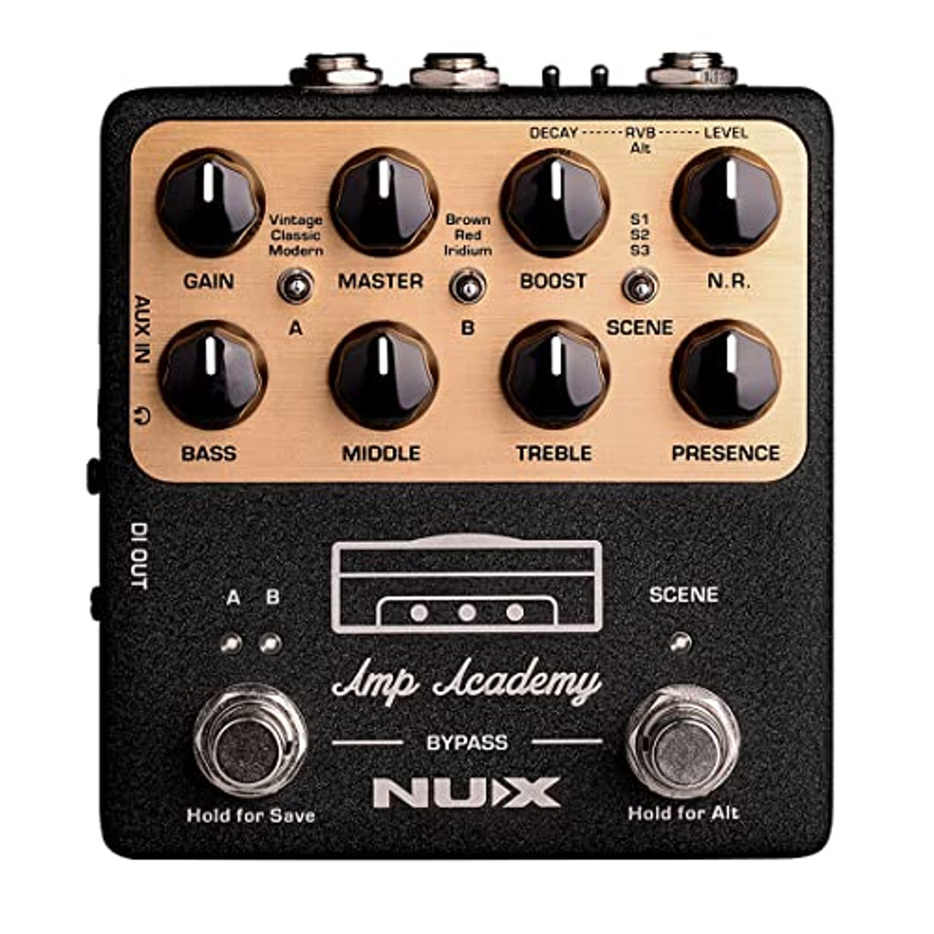 Nux Ngs-6 Amp Academy Amp Modeler Guitar Pedal 1024 Samples Ir With 3Rd Party Ir Loader