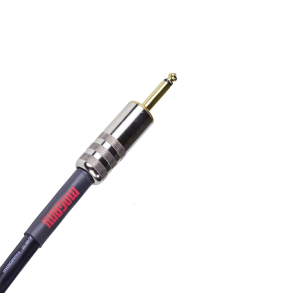 Mogami Od Spk-03 Overdrive Amplifier To Cabinet Speaker Cable 1/4" Ts Male Plugs Wide Body Gold Contacts Straight Connectors - 3 Feet With Lifetime Warranty