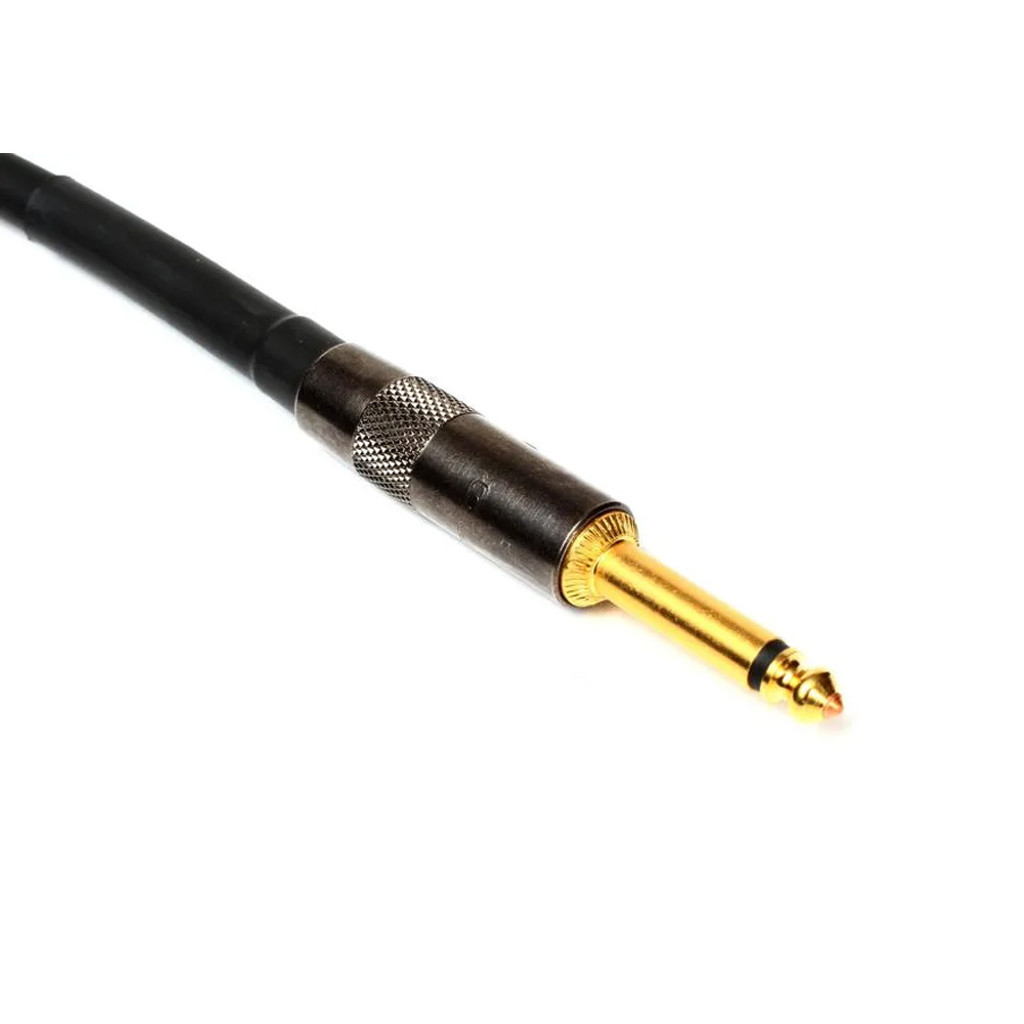 Mogami Platinum Guitar-03R Instrument Cable 1/4" Ts Male Plugs Gold Contacts Right Angle And Straight Connectors With Copper Core Plugs By G&H And Conductive Pvc Wrap - 3 Feet With Lifetime Warranty