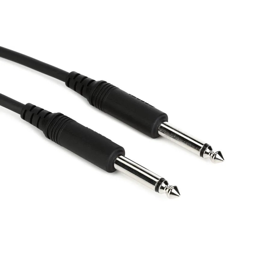 Mogami Pure Patch Pp-06 Professional Audio Cable Unbalanced 1/4" Ts Male Plugs Nickel Contacts Straight Connectors - 6 Feet With Lifetime Warranty