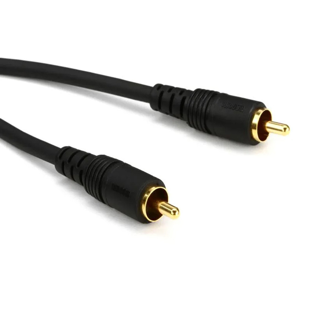 Mogami Pure Patch Rr-01 Professional Audio Video Cable Mono Rca Male Plugs Gold Contacts Straight Connectors -1 Feet With Lifetime Warranty