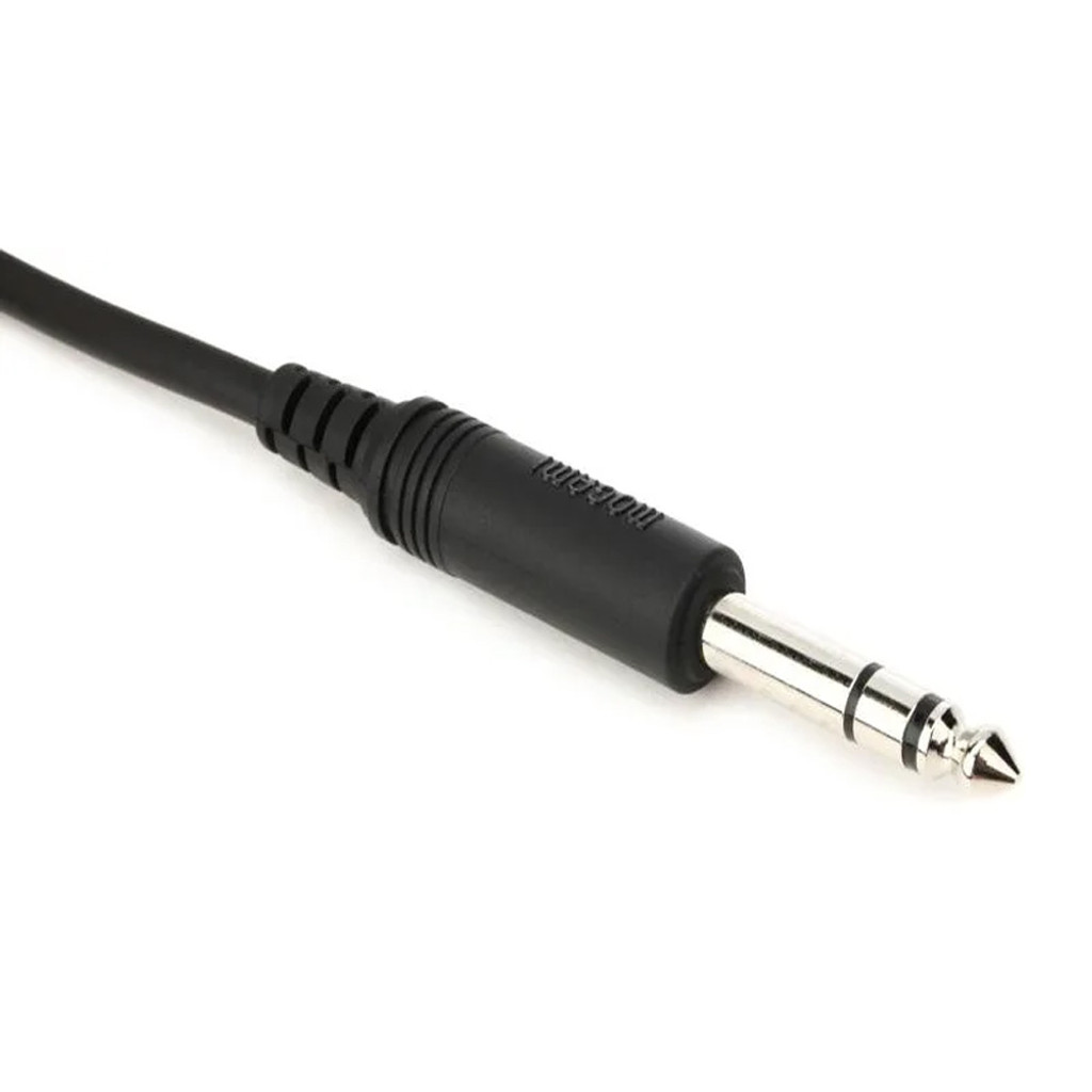 Mogami Pure Patch Ss-03 Professional Audio Cable Balanced 1/4" Trs Male Plugs Nickel Contacts Straight Connectors - 3 Feet With Lifetime Warranty