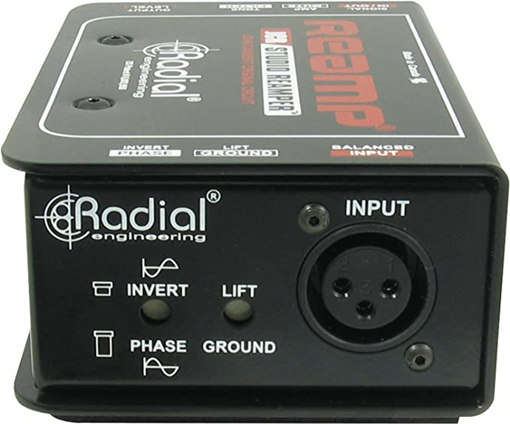 Radial Reamp Jcr 1 Channel Passive Re-Amping Device With 2 Senor Instrument Cable 2 Microphone Cable Cable And Zorro Polishing Cloth