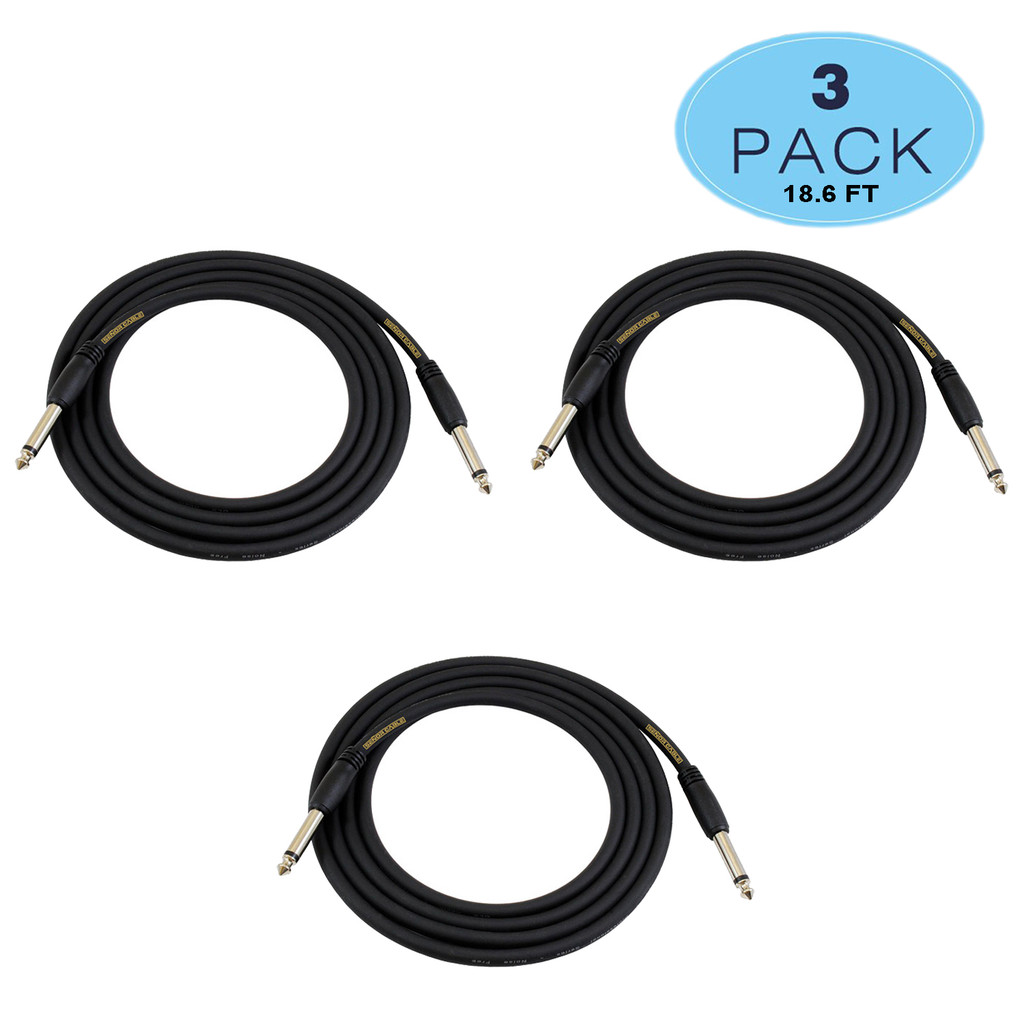 Senor Cables Instrument Cable (Woven) Pack Of 3 - 18.6 Feet