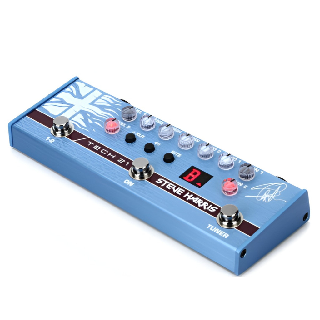 Tech 21 Steve Harris Sh1 Signature Sansamp Pedal With Individual Gain And Level Controls