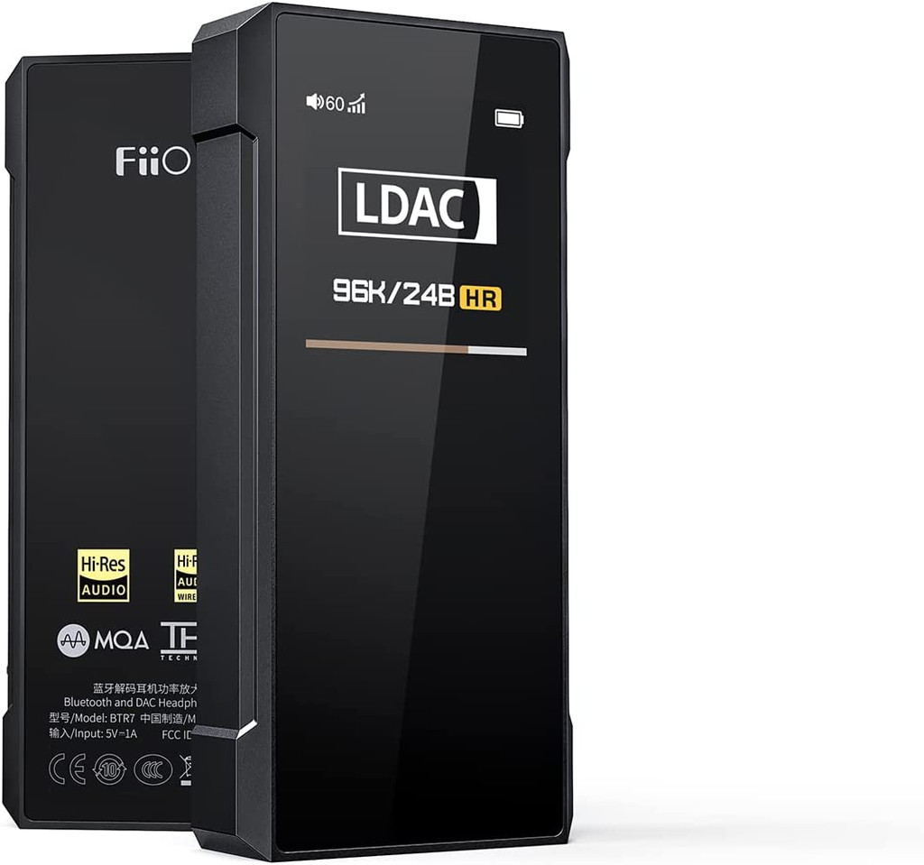 FiiO BTR7 Headphone Amp Bluetooth Receiver with THX Amplifier with Lightning Cable
