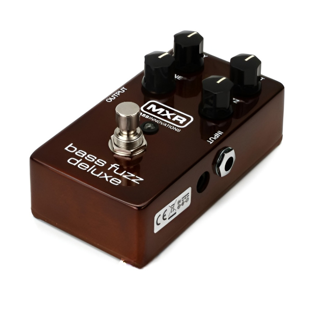 Jim Dunlop M84 Mxr Bass Fuzz Deluxe With 2X Senor R-Angle Patch Cables And 2X Senor 18.6Ft Instrument Cables