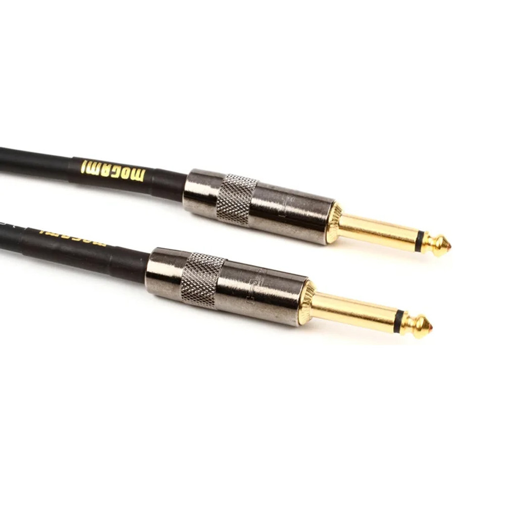 Mogami Gold Speaker-20 Amplifier To Cabinet Speaker Cable 1/4" Ts Male Plugs Gold Contacts Straight Connectors - 20 Feet With Lifetime Warranty