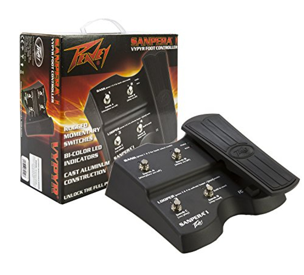 Peavey 03017540 Sanpera I Vypyr Amplifier Foot Controller With Looper Activation And Control