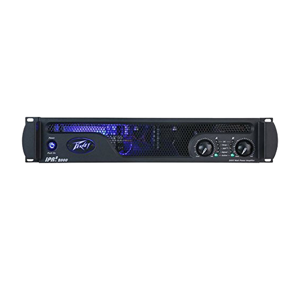 Peavey 03609460 IPR2 2000 Power Amplifier with 2 Channel independent Fourth Order Linkwitz Riley Crossovers