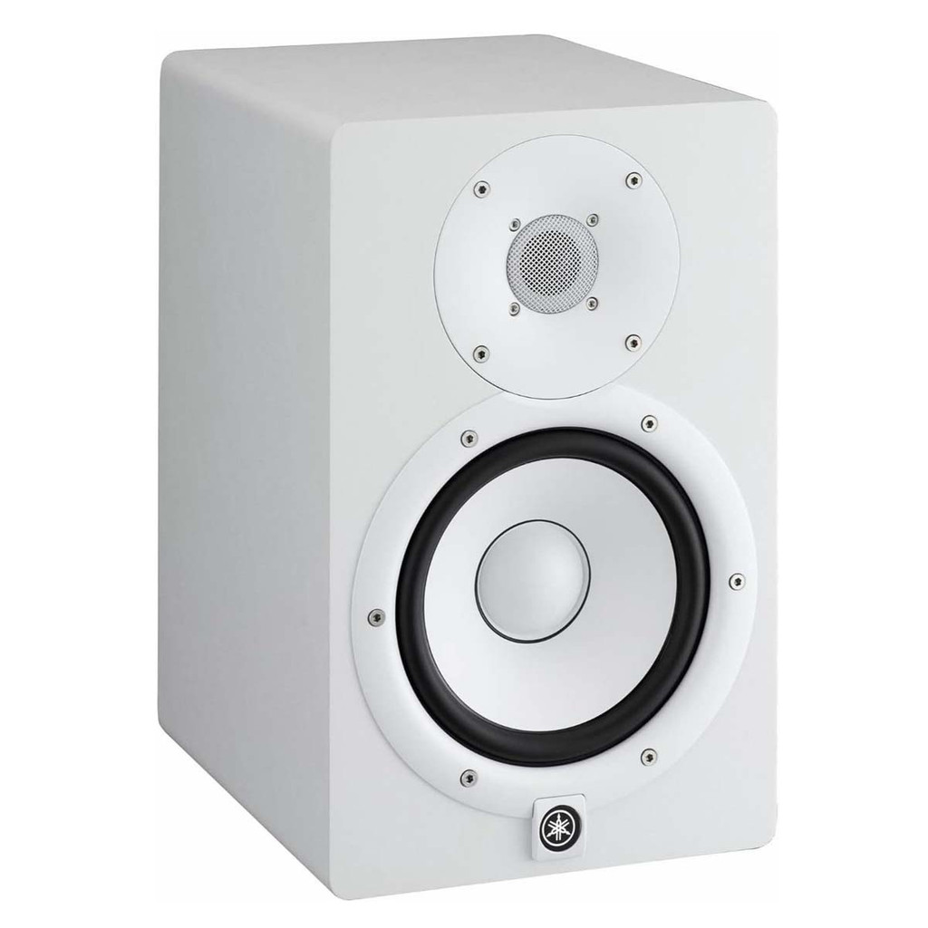 Yamaha HS7W Powered Studio Monitor 6.5-Inch in White Pack of  2