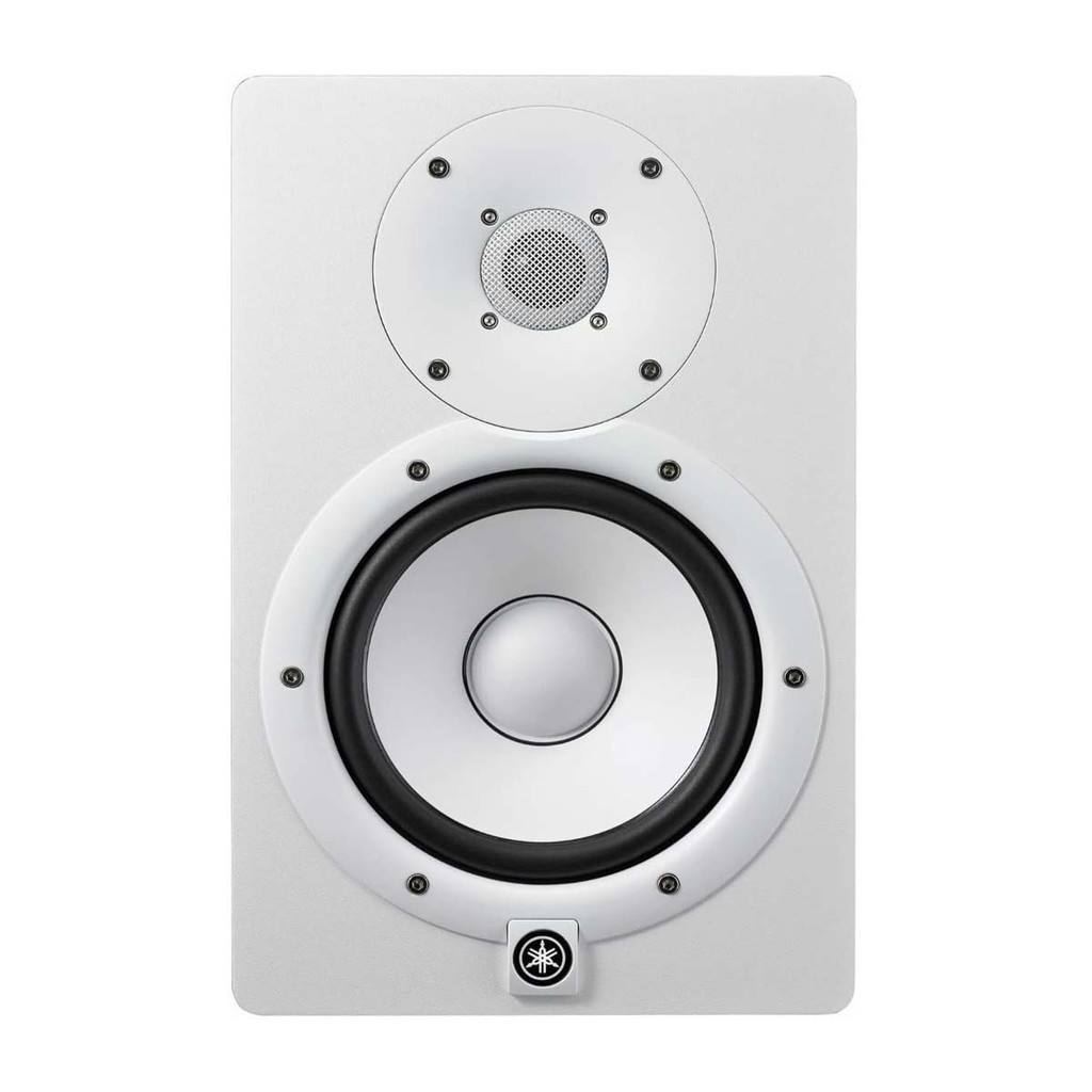 Yamaha HS7W Powered Studio Monitor 6.5-Inch in White Pack of  2