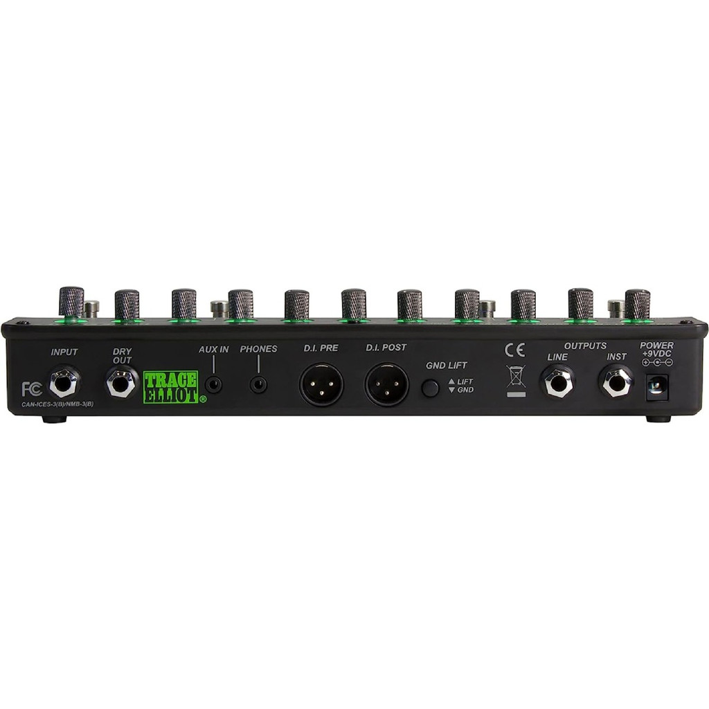Trace Elliot Transit B Bass Pre Amp & Effects Pedal With Color Coordinated Backlit Controls