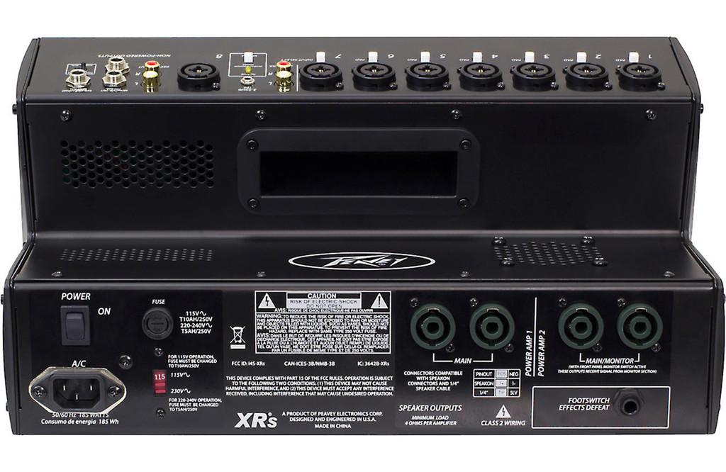 Peavey XR-S 9 Channel 1500W Powered Mixer with Midmorph EQ Digital Effects and Bluetooth Connectivity