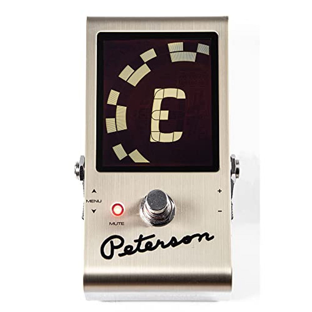 Peterson Strobostomp Le Pedal Tuner With 0.1 Cent Tuning Accuracy Bright And Color Lcd Display Limited Edition Gold 75Th Anniversary Edition