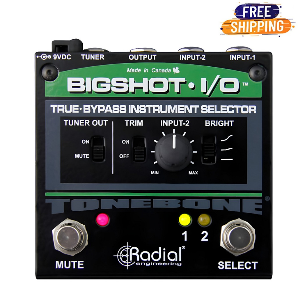 Radial Engineering Big Shot i/o True Bypass Instrument Selector Pedal
