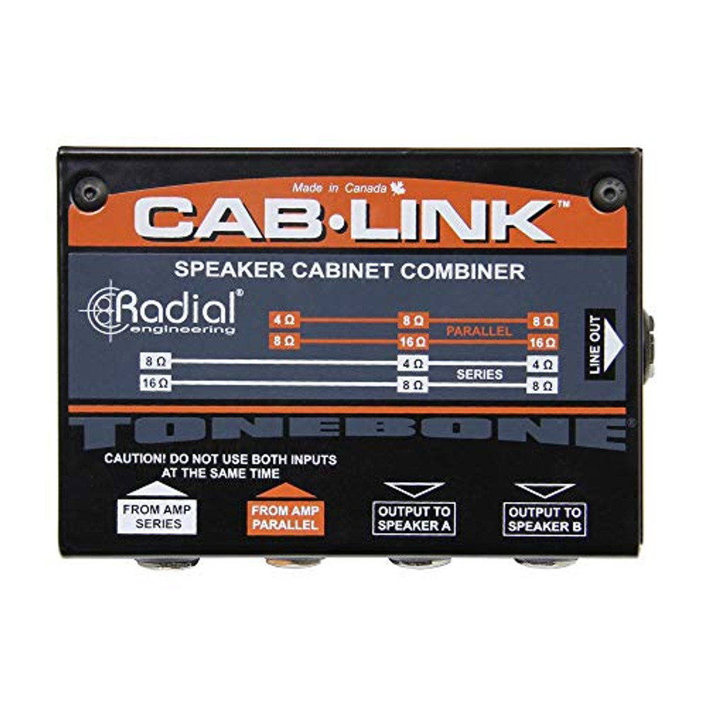 Radial Cab-Link Passive Speaker Cabinet Merger With Additional Line Output And Level Control
