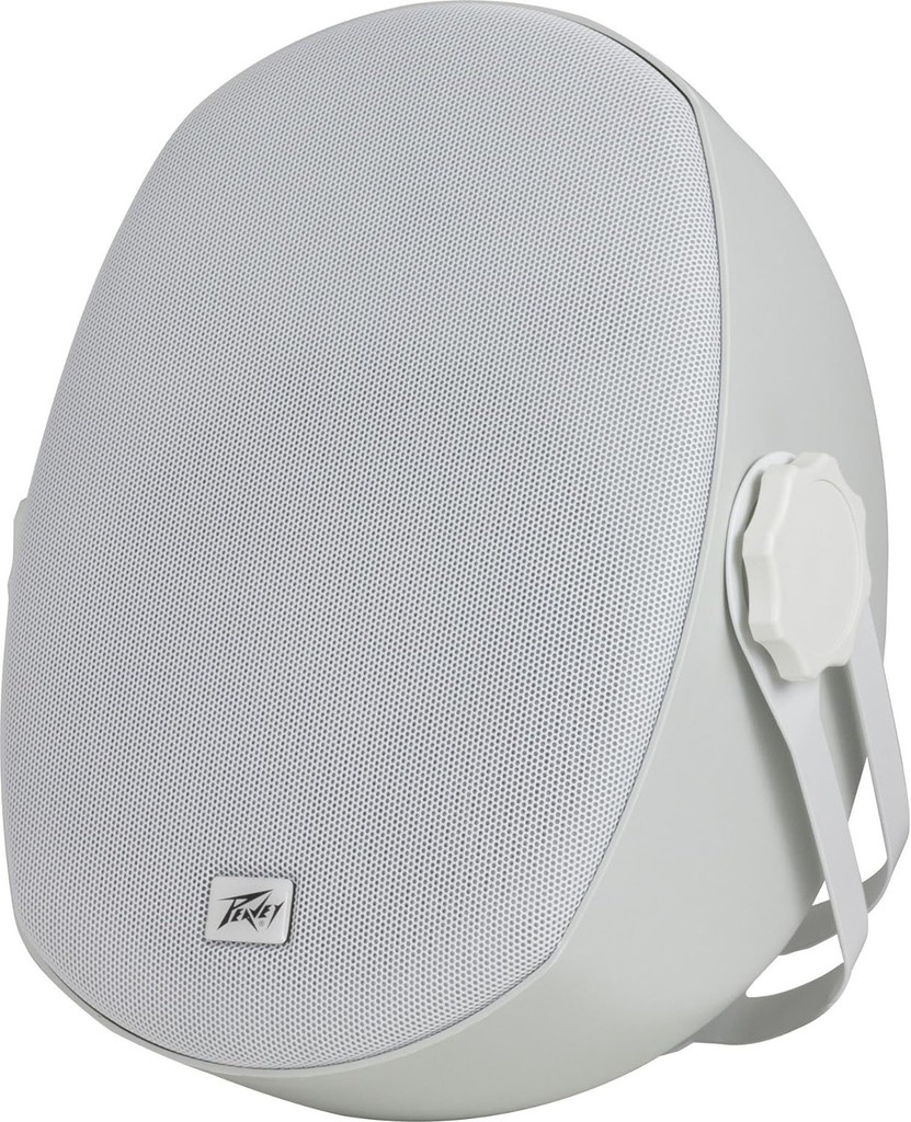 Peavey Impulse 5c Two-Way 50 Watts Weather Resistant Loudspeaker in White Includes Steel Wall Mounting Bracket & Metal Grille