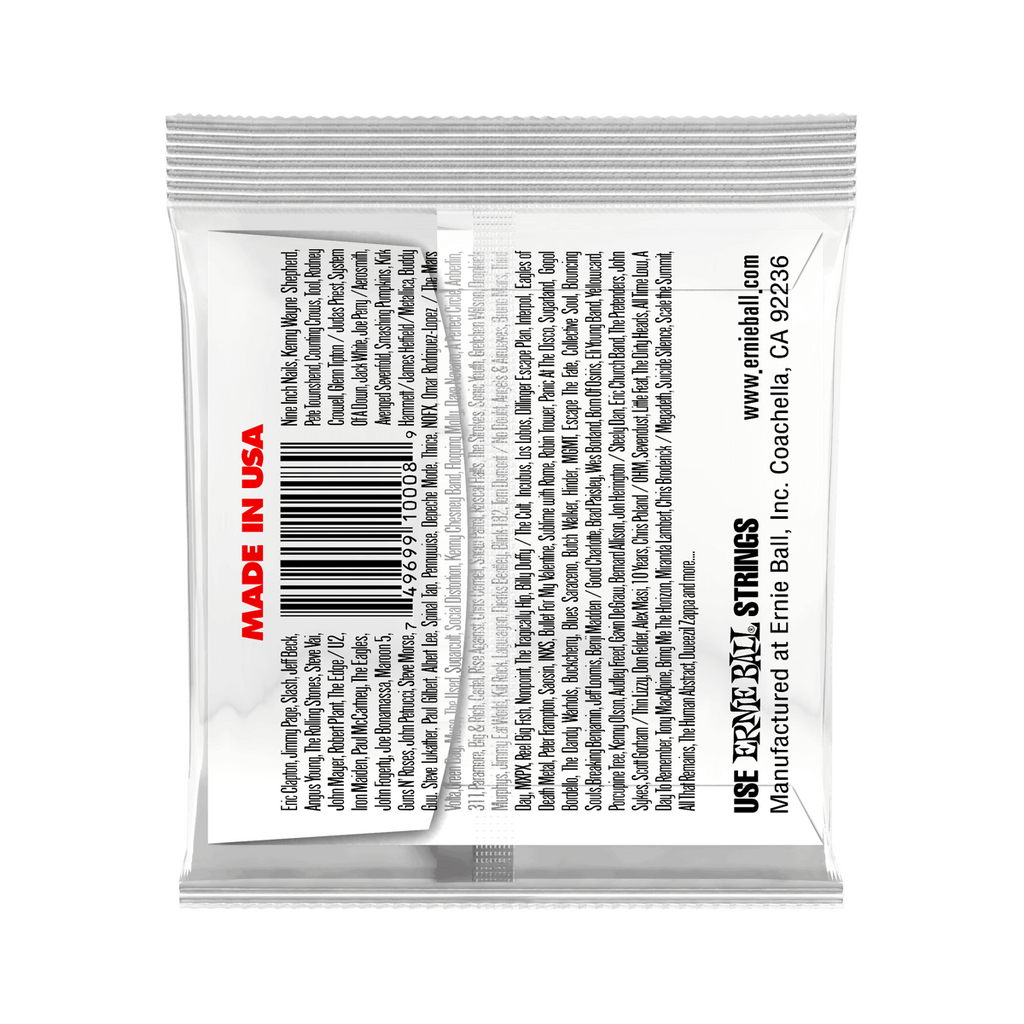 Ernie Ball Nickel Plain Single Guitar String .016 Gauge Pack of 6 - Red and White