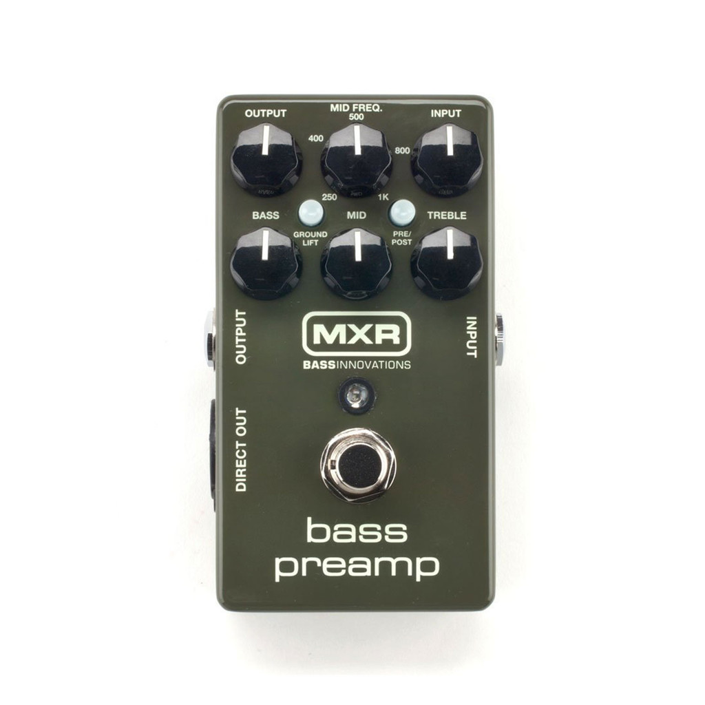 Dunlop M81 Bass Preamp Pedal with 3 Band EQ Section with Sweep Able Midrange
