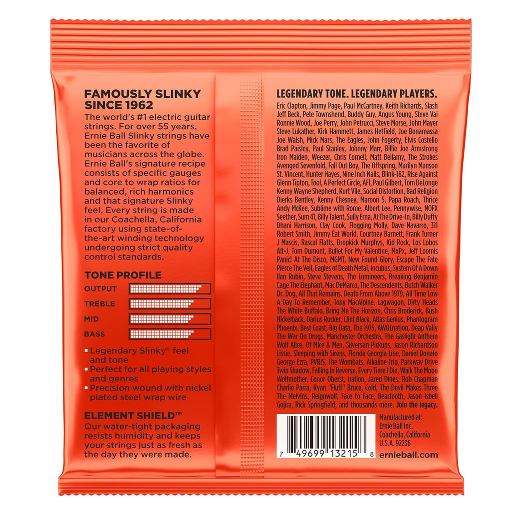 Ernie Ball 3215 Skinny Top Heavy Bottom Electric Guitar Strings (3-Pack) - Gauges .010 .013 .017 .030 .042 .052