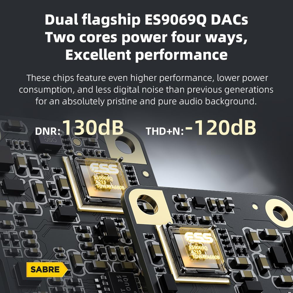 トップス ka17 FiiO KA17 | Flagship ES9069Q Chipset DAC – Linsoul Audio