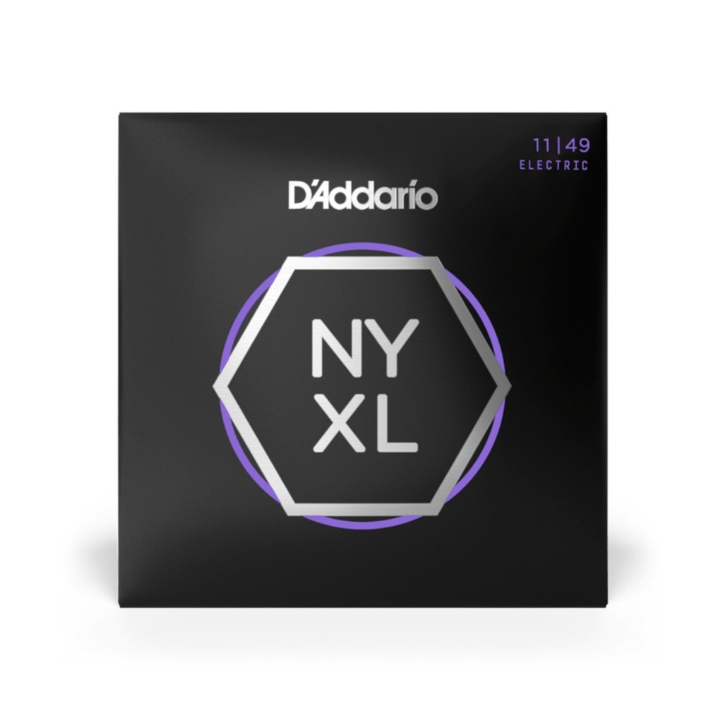 D'Addario Electric Guitar Strings Medium Gauge (11-49), 3 Pack Enhanced Midrange & Tuning Stability