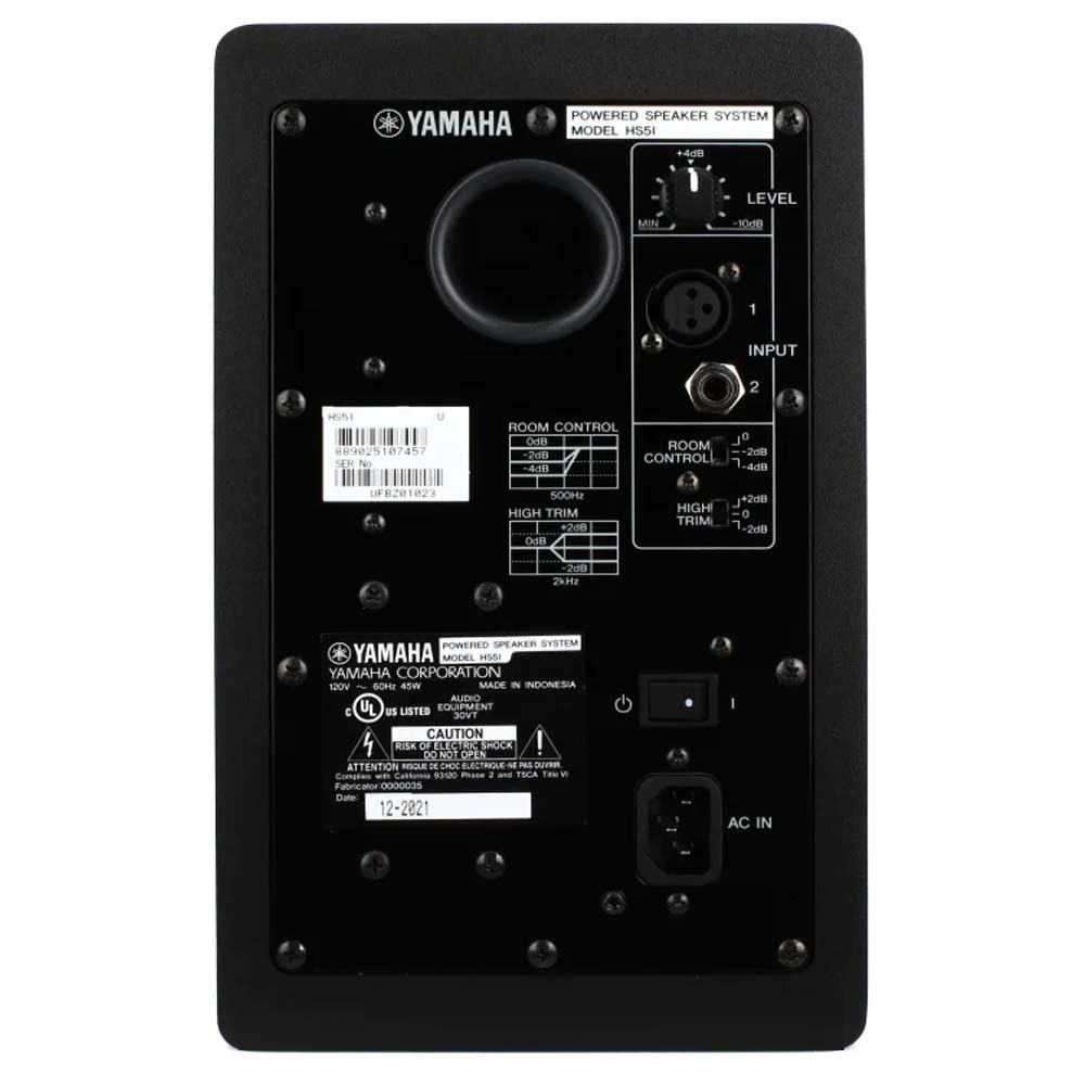 Yamaha HS5I Powered Studio Monitor 70W with 5