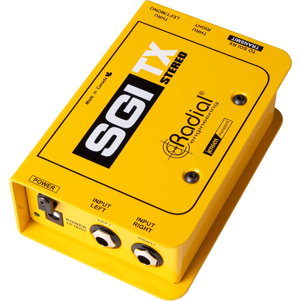 Radial Engineering SGI TX Stereo Transmitter for SGI Stereo Instrument Line Driver System Transmitter for Radial SGI Stereo Instrument Line Driver System