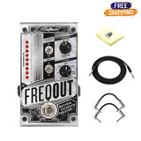 DigiTech FreqOut Natural Feedback Creation Pedal with 2 R-Angle Patch Cable, 18.6ft Instrument Cable and Polishing Cloth