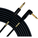 Mogami Gold Instrument-10R Guitar Instrument Cable With 1/4" Ts Male Plugs Gold Contacts And Right Angle And Straight Connectors - 10 Feet With Lifetime Warranty